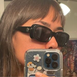 Versace designer rectangular frame sunglasses